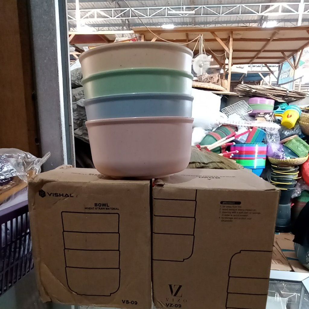 Mangkok wheat straw/mangkok plastik/mangkok melamin /mangkok aesthetic