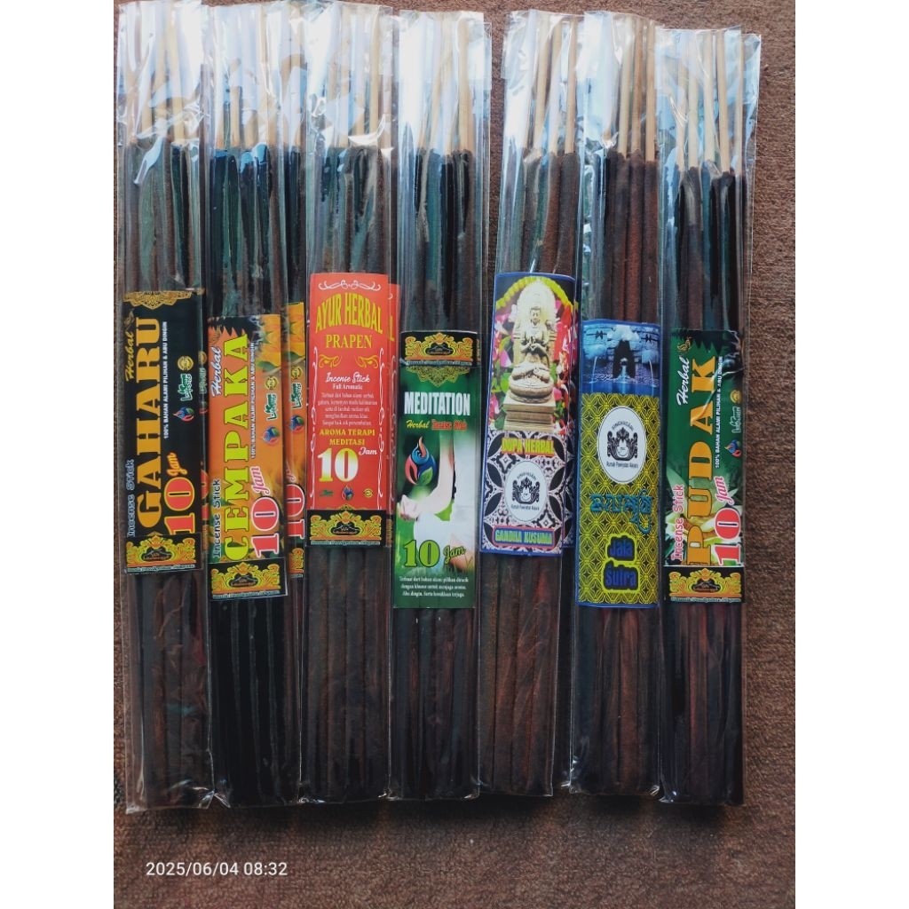 dupa herbal nyala 10 jam gaharu,pudak,cempaka