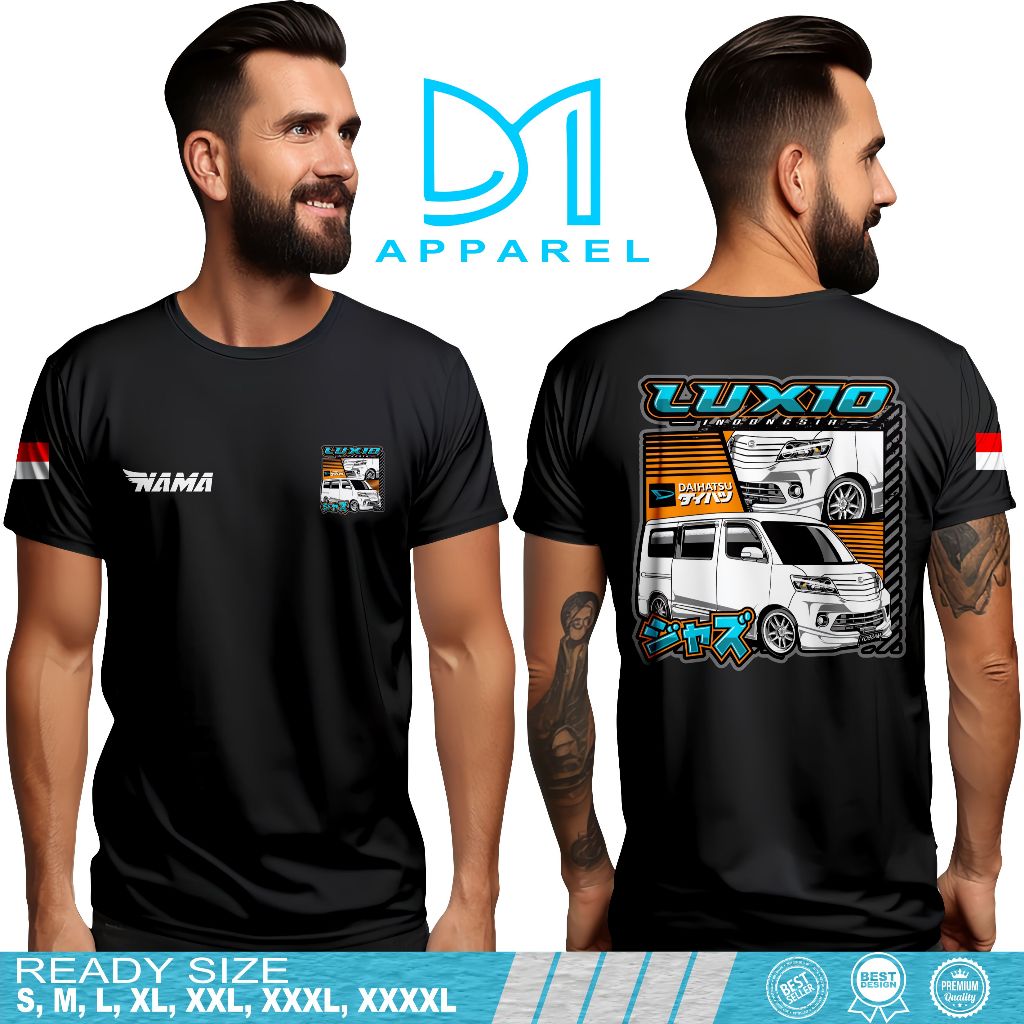 Kaos Mobil Luxio Indonesia Bahan Adem