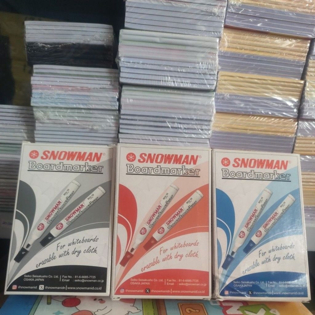 

Spidol Boardmarker SNOWMAN/ Spidol SNOWMAN White Board Marker (Papan Putih) harga grosir murah
