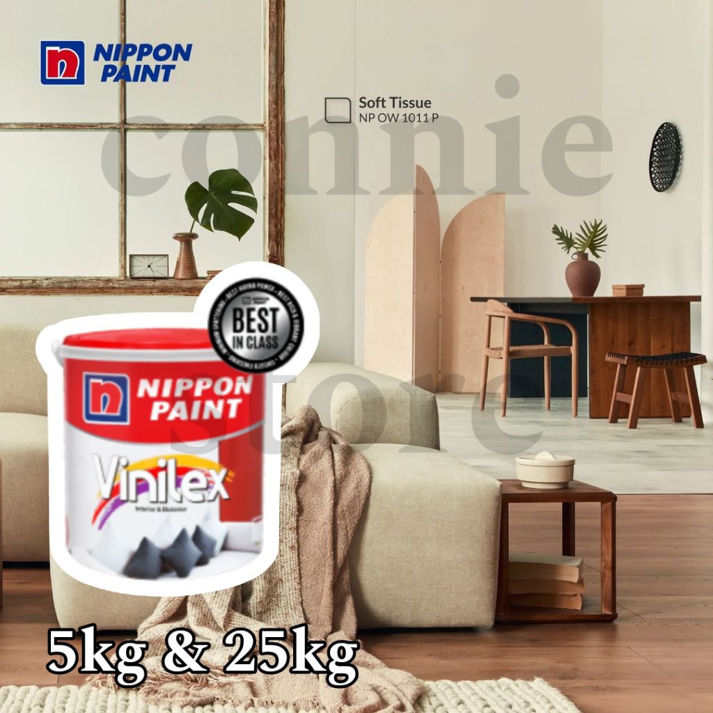 VINILEX Mawar 25kg  SOFT TISSUE NP OW 1011P - Cat tembok Exterior Interior vinilex kembang cat dindi