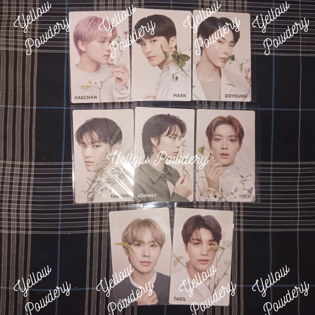 READY PHOTOCARD CICA GARDEN NATURE REPUBLIC X NCT 127 FLOWER BUNGA PC JOHNNY TAEYONG YUTA DOYOUNG JA