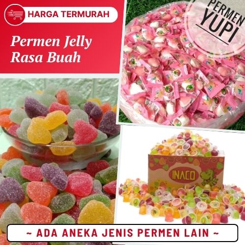 

Permen Jelly Rasa Buah Mix Asli Malaysia 100gr Permen Rasa Buah Fruit Candy