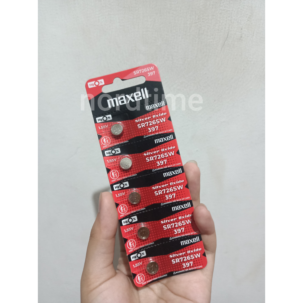 Maxell SR726SW / 397 / SR 726 SW Original Baterai Maxell Kancing Batre Battery Jam Tangan Micro