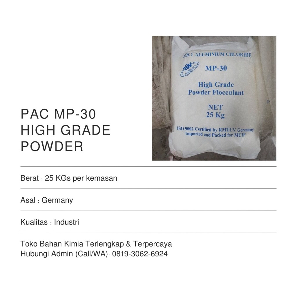 Poly Alumunium Chloride MP-30 25 KGs