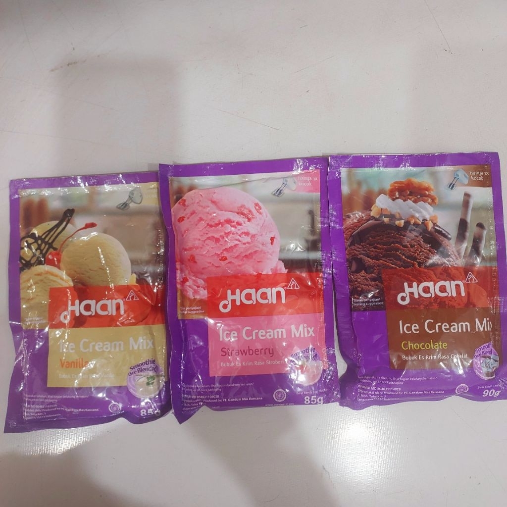 

HAAN ICE CREAM MIX / BUBUK PREMIX ES KRIM HAAN