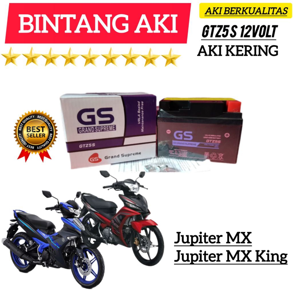 Aki Motor Jupiter Z Aki motor Jupiter MX Aki Motor Jupiter MX King Aki Motor GS Grand Supreme GTZ5S 