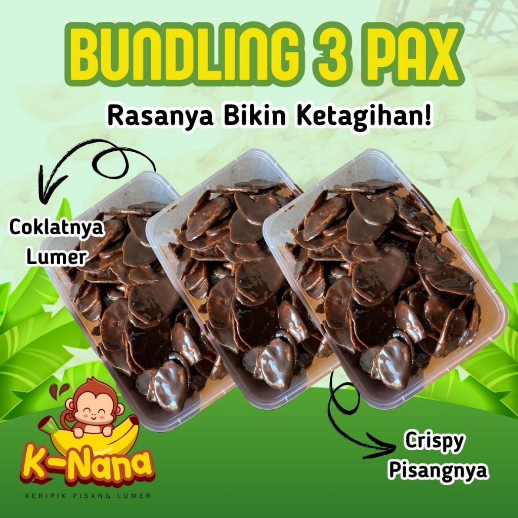 

Bundling 3 Box Keripik Pisang Lumer KNana