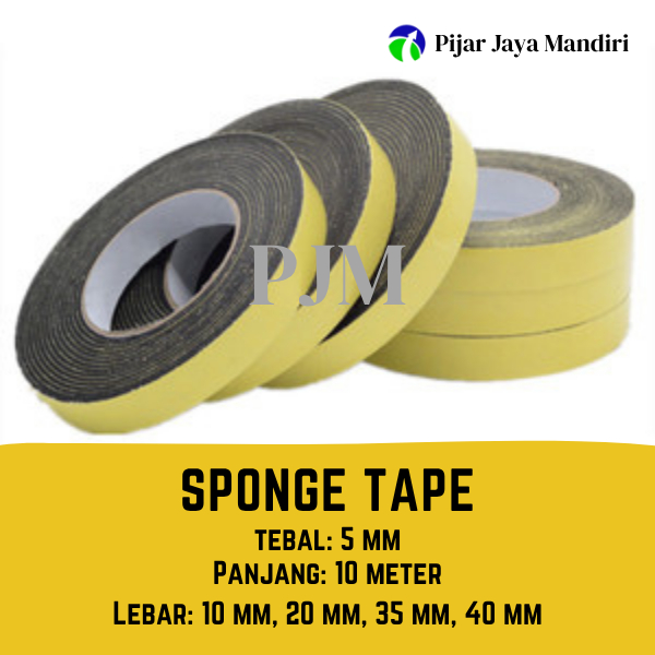 Sponge Tape / Foam Tape / Single Tape Tebal 5 mm Panjang 10 meter