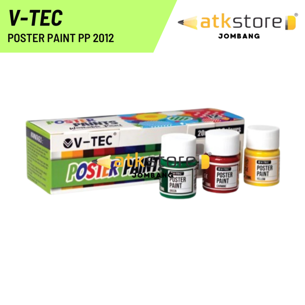 

V-tec Poster Paint / Cat Poster Ukuran 20ML / Poster Paint PP 2012 20ML 12W