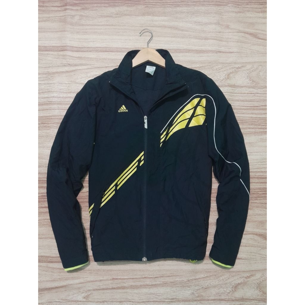 jaket outdoor keren double zipper hitam pekat bekas second preloved