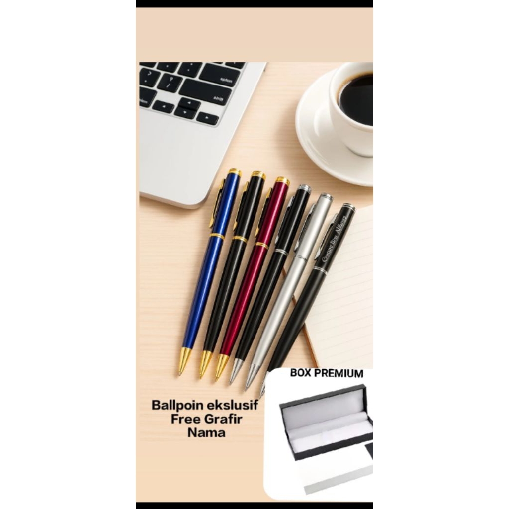 

Pulpen Metal Paku Medium ballpoint FREE COSTUM CETAK NAMA DAN KOTAK PEN