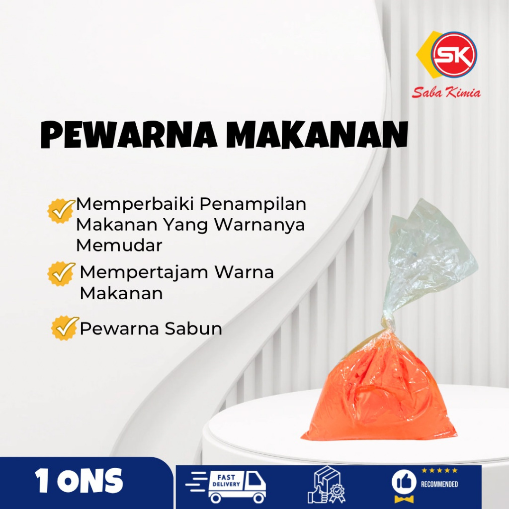 

Pewarna Makanan Sunsea Kuning Telur (Egg Yellow) 1 Ons