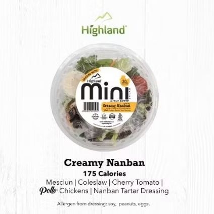 

Salad Mini Creamy Nanban + Chicken + Dressing 100 gr