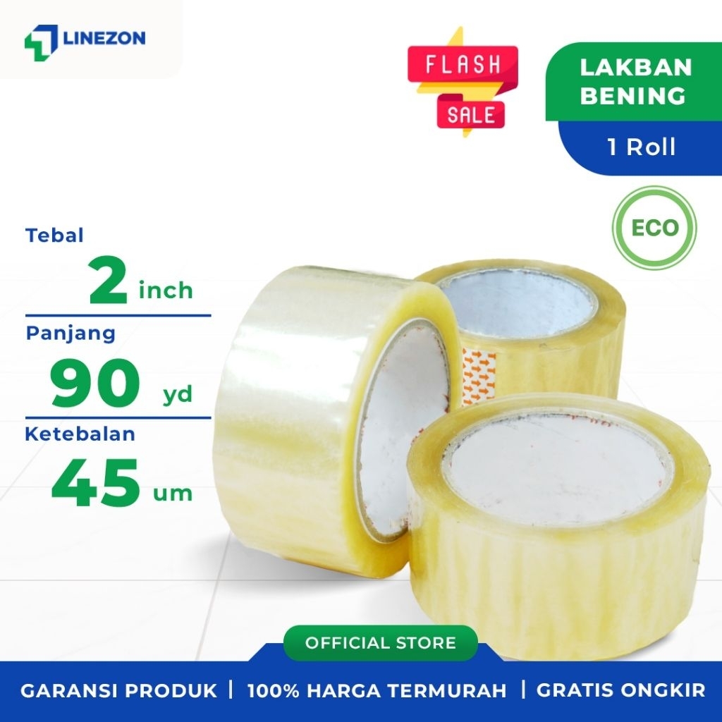 

Lakban bening 48 mm 95 Yard