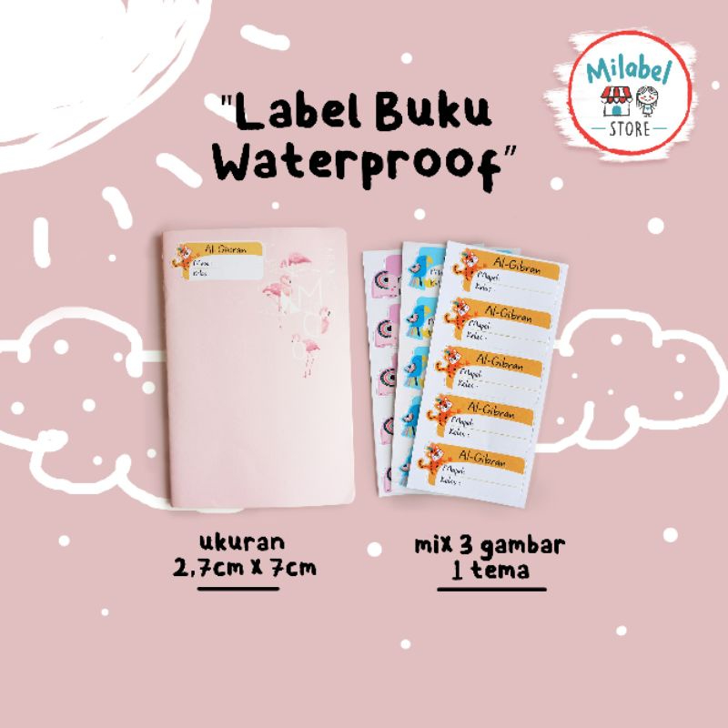 

{ 30 PCS } MILABELSTORE - STICKER LABEL BUKU ANAK KARAKTER FREE CUSTOM NAMA WATERPROOF ANTI AIR MODEL ISLAMI, PRINCESS, DISNEY, DINO, LOL, UNICORN, ASTRONOT, SOFIA, FROZEN, DLL