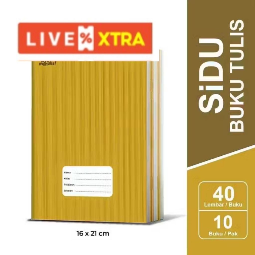 

Buku SIDU Kraft 40/60 lembar per pack isi 10