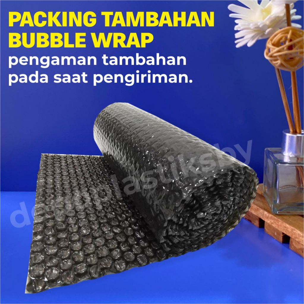 

Packing Tambahan Bubble Wrap Extra / Pengaman Tambahan Pada Saat Pengiriman / Pengaman Packing
