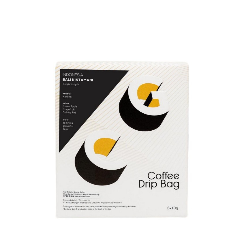 

Common Grounds Drip Bag Coffee: Bali Kintamani