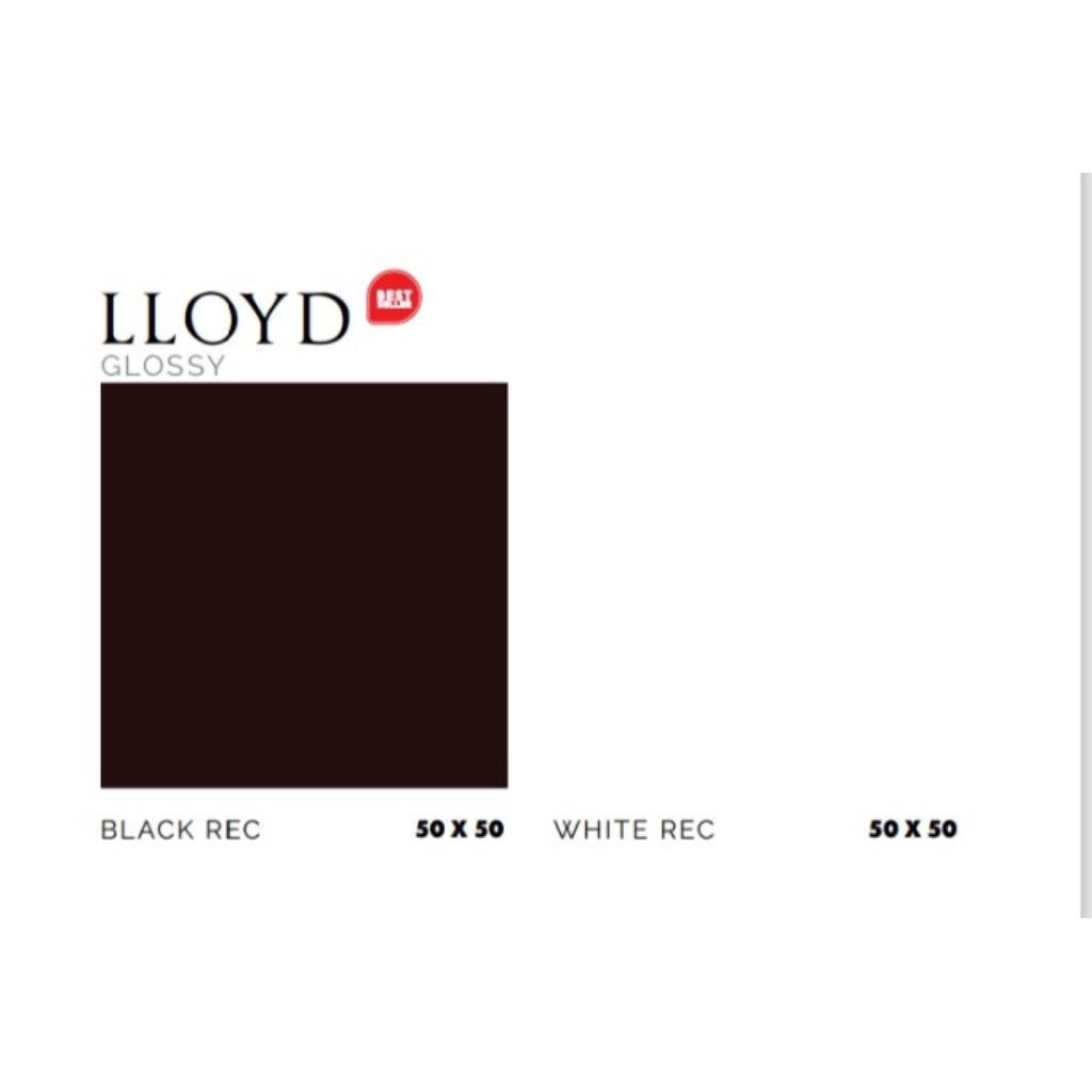 KERAMIK MERK PLATINUM TIPE LLYOD BLACK WHITE UKURAN 50X50 RECTIFIED CUTTING WARNA HITAM DAN PUTIH PO