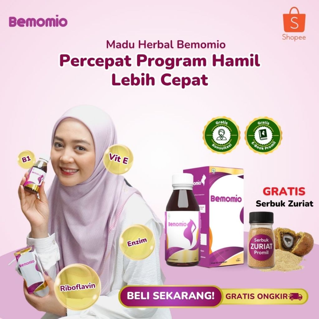 Serbuk Zuriat dan Madu Promil BEMOMIO Bantu Tingkatkan Peluang Hamil 2x Lebih Besar