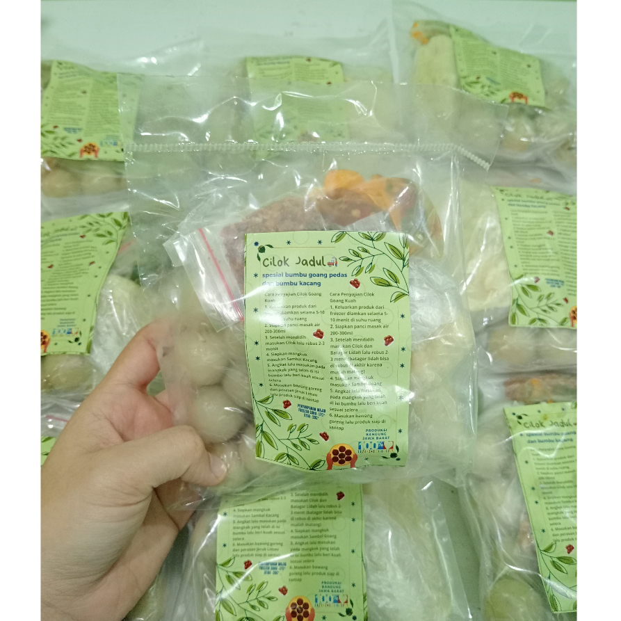 

Cilok jadul sambel goang pedas dan bumbu kacang isi 15pcs frozen