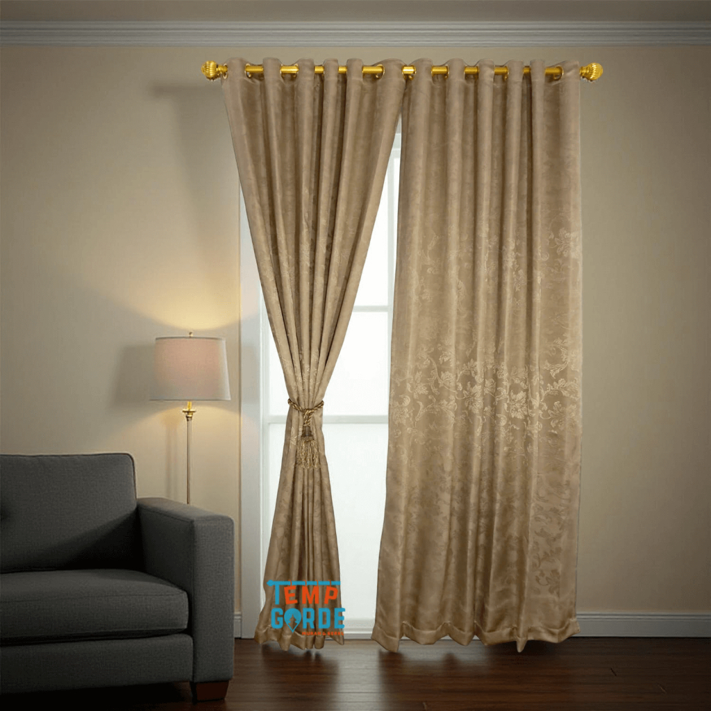 Gorden Polos Embos Merpati Coklat Susu – Untuk Jendela & Pintu | Terlaris COD & Promo Diskon