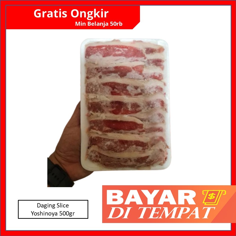 

Daging Slice Sapi Yoshinoya 500gr - Beef Slice Shortplate