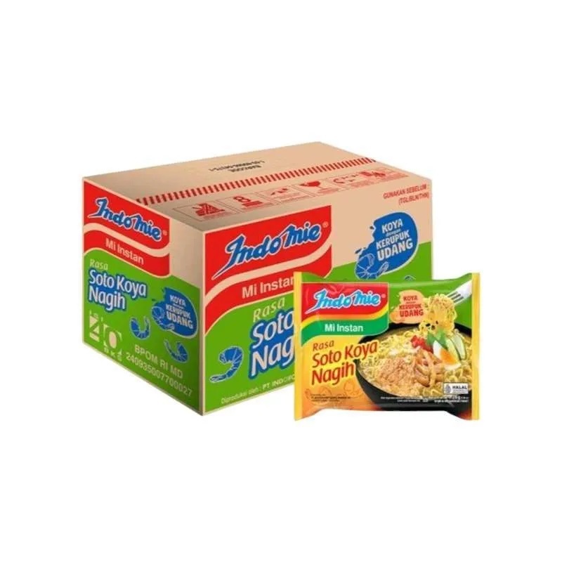 

Indomie Rasa Soto Koya Nagih 76 Gr 1 karton