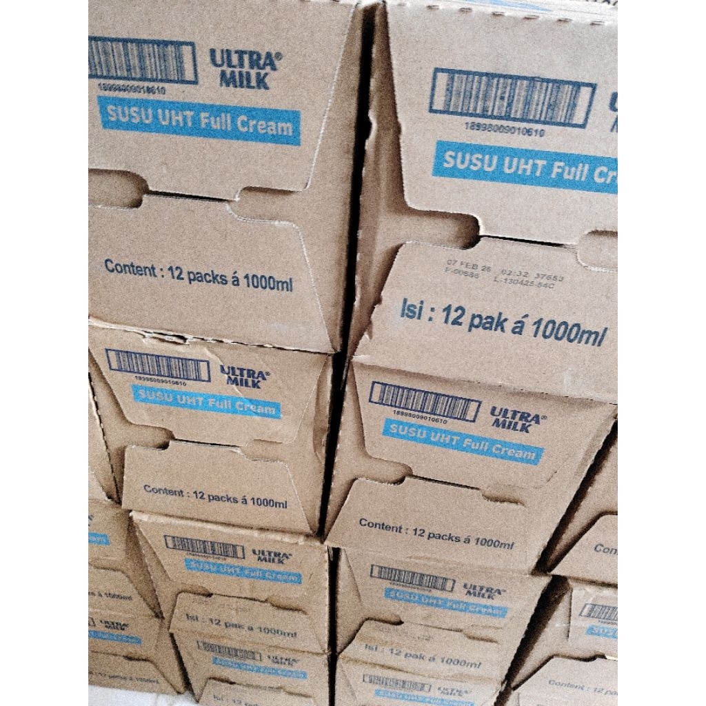 

UHT ULTRA (750 ML / 1 LITER) ( 1 KARTON ) ISI 12 PCS