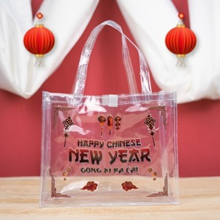 

Tas Souvenir Hampers Imlek Mika Transparan Ready Stock Ukuran T25 x P30 X L13 Siap Kirim