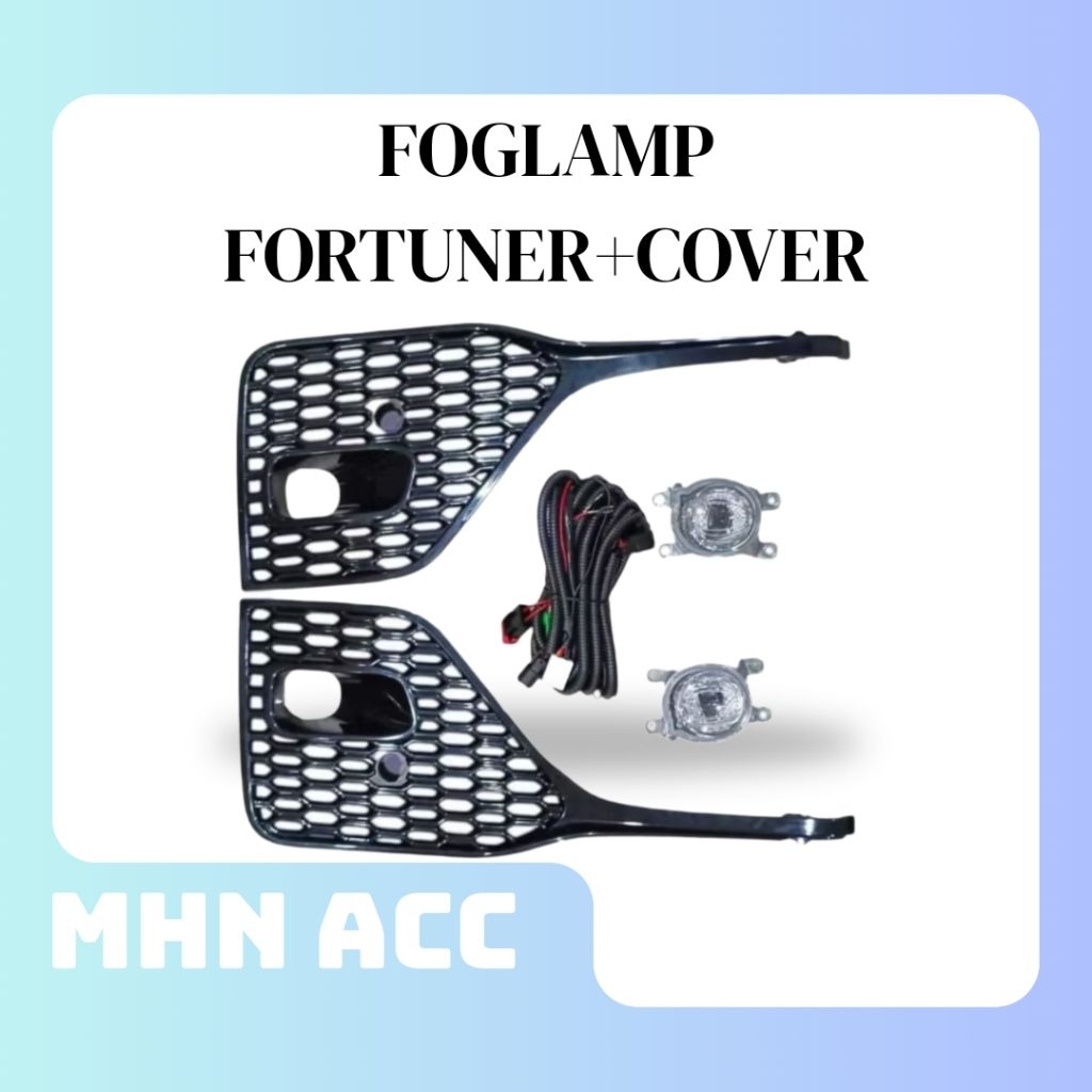 FOGLAMP FORTUNER 2021-2023 + COVER FOGLAMP IN BUMPER