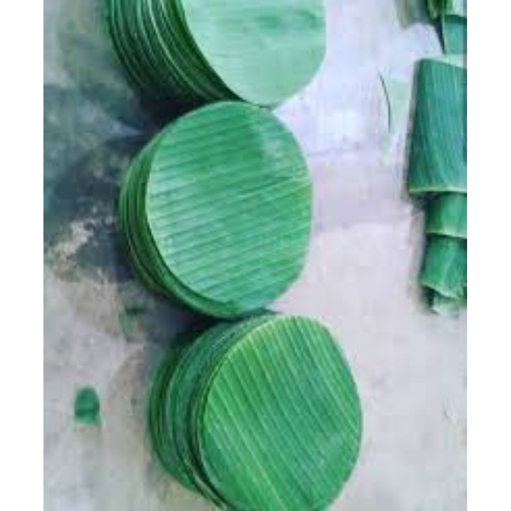 

DAUN PISANG UKURAN BULAT UKARAN 20 cm