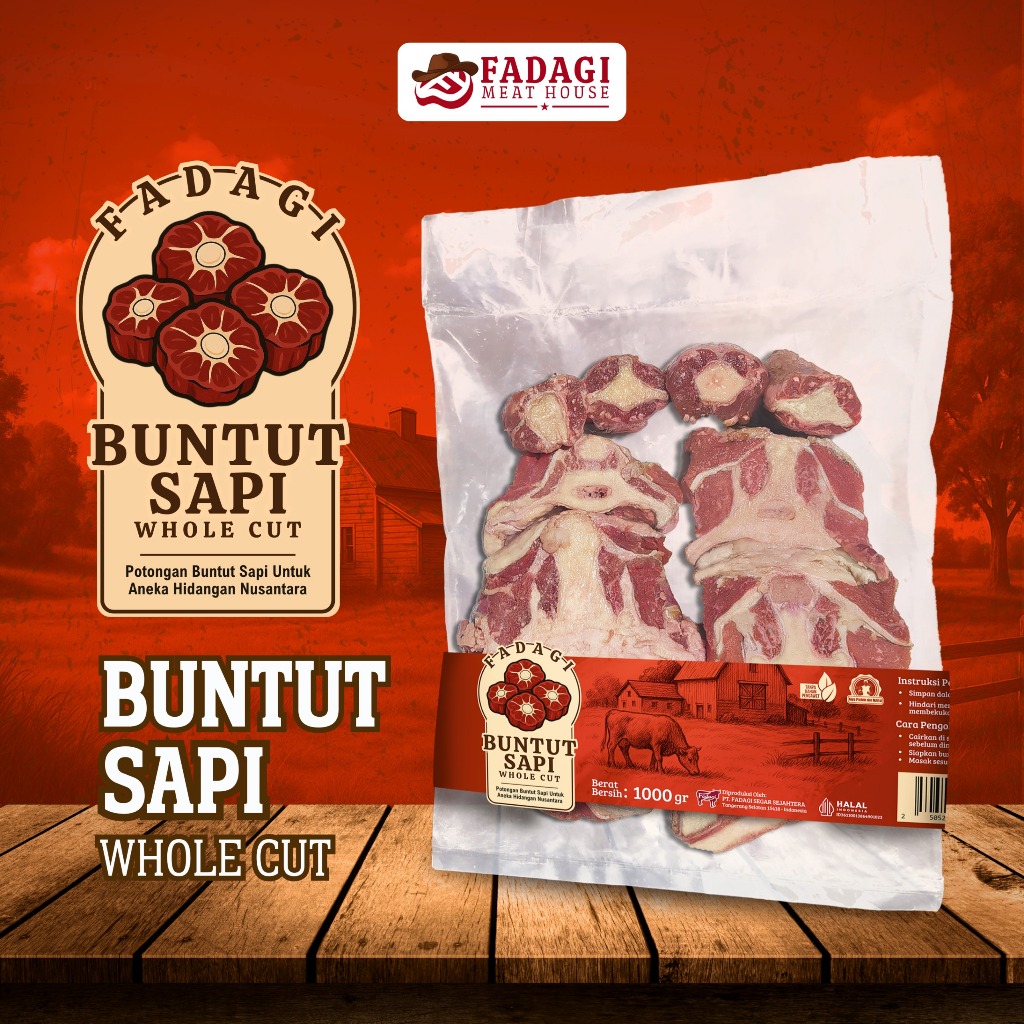 

Jual Buntut Sapi Whole Cut 500 gr di Toko Daging Tangerang Selatan | Fadagi Meat House