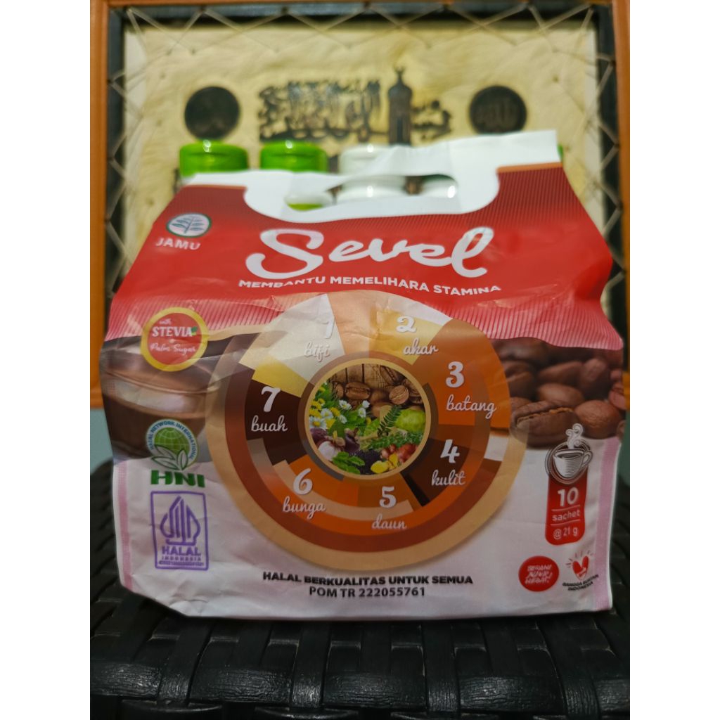 

Kopi Sevel 7 Element HNI Kemasan Ekonomis isi 10 Sachet