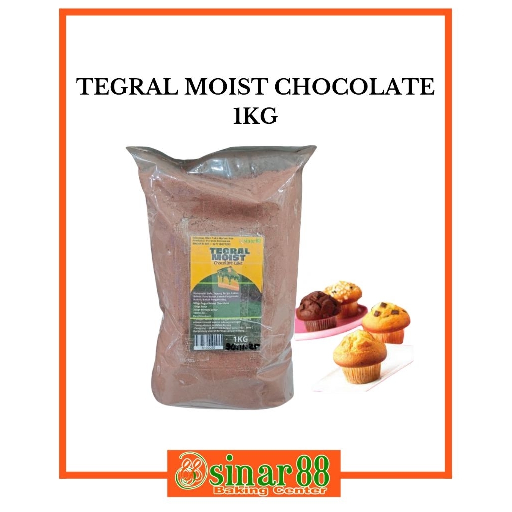 

TEGRAL MOIST CHOCOLATE 1KG(TEPUNG INSTAN)