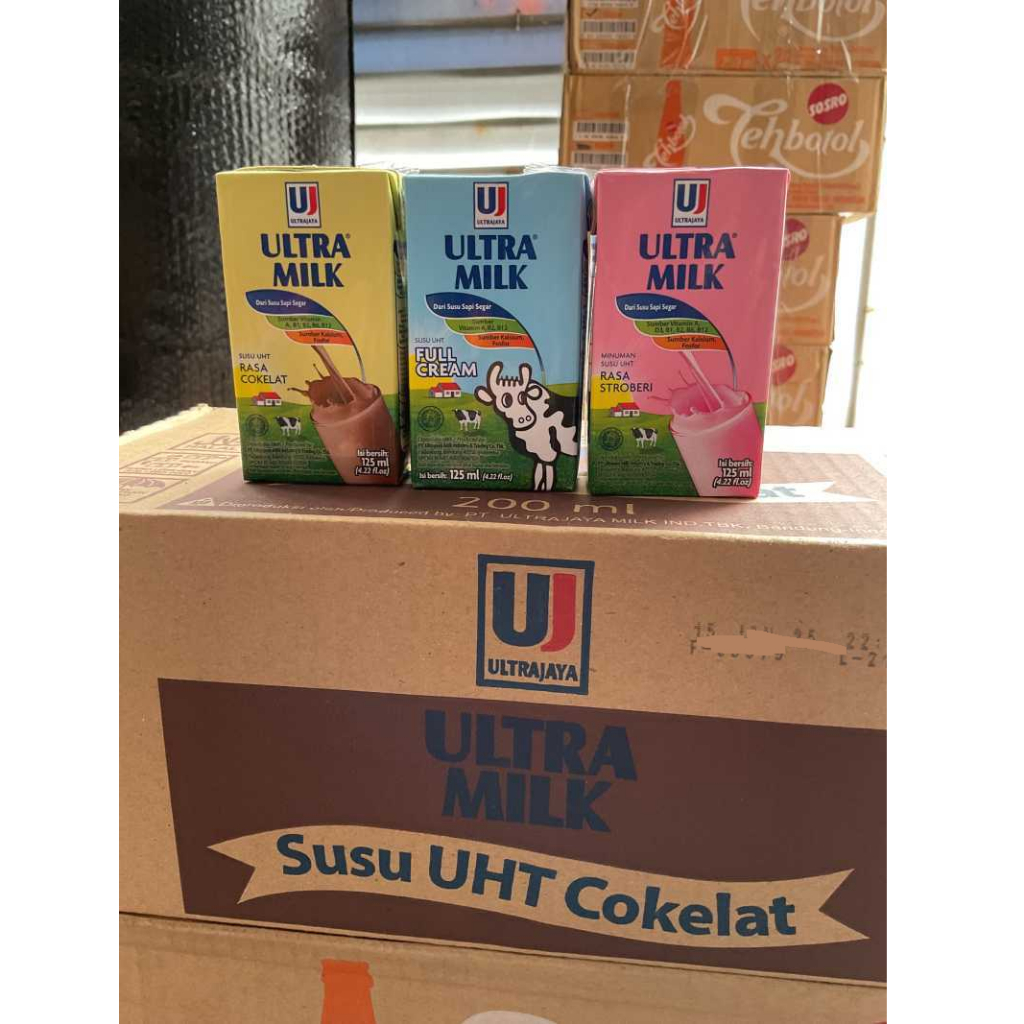 

SUSU CAIR UHT ULTRA MILK 125ML 1 DUS 40 PCS FULL CREAM / COKELAT / STRAWBERRY