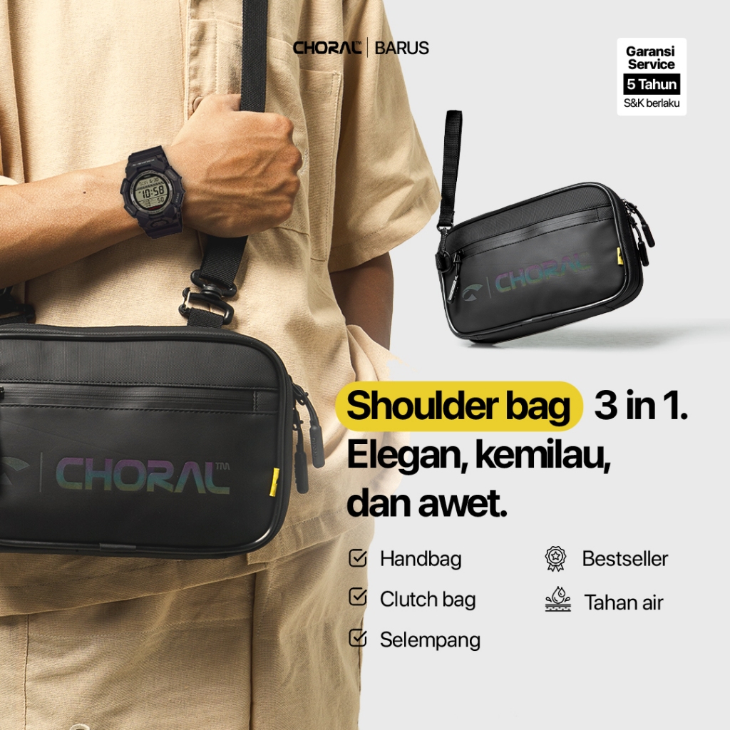 Choral Barus Shoulderbag Slingbag Crossbody Bag Tas Selempang Tas Selempang Pria Sling Bag Tas Pria
