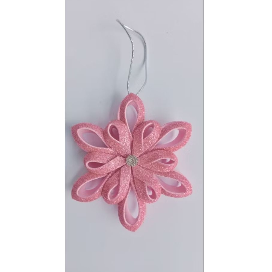 Hiasan Pohon Natal - Bunga Pink / Christmas Tree Ornament