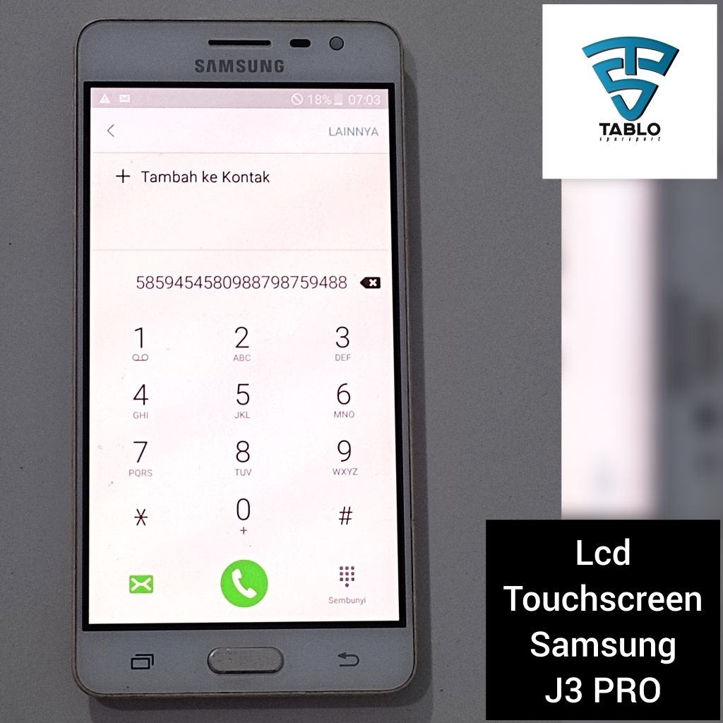 Lcd touchscreen Samsung J3 pro j3110 ORI copotan hp