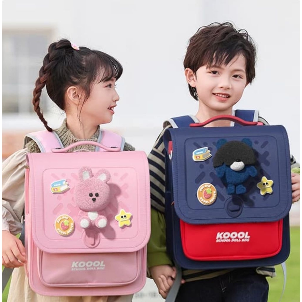 LIMITED EDITION ‼️ TAS RANSEL  ANAK RETRO KOOOL BACKPACK FREE CHAIN