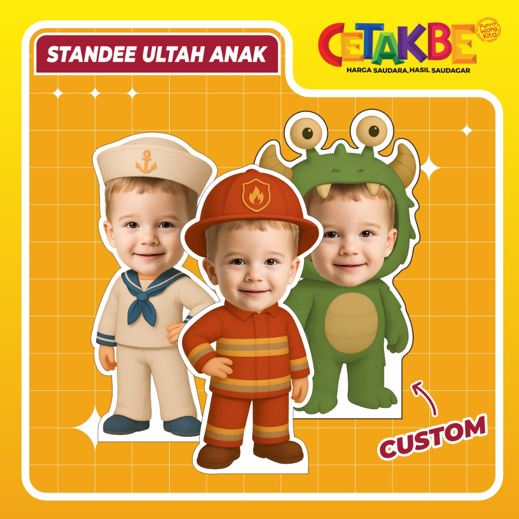 STANDEE ANAK / STANDEE ULTAH / STANDEE ULTAH ANAK / DEKORASI ULANG TAHUN / ULTAH ANAK / FOTO ANAK