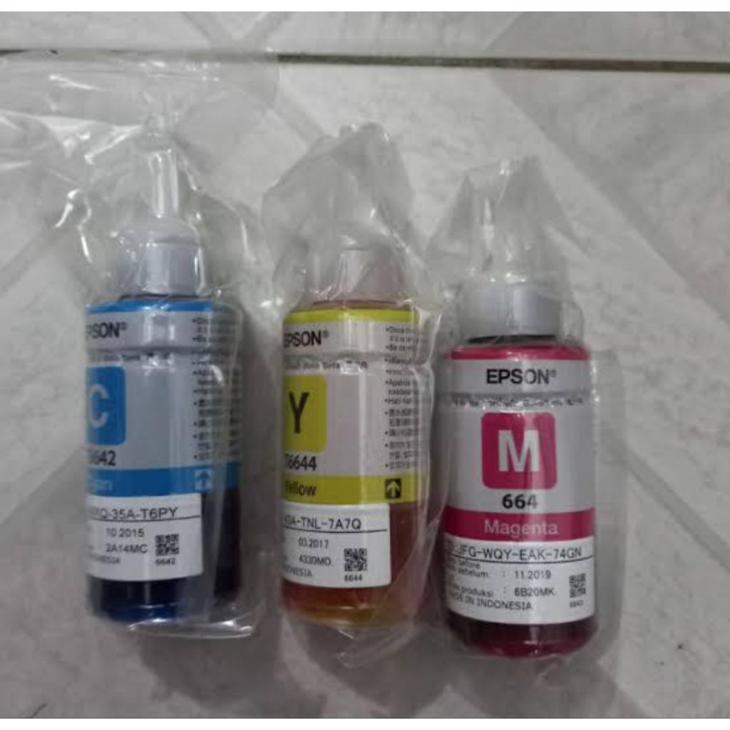 Tinta Epson lospack 664 ( C M Y ) ORIGINAL 100%