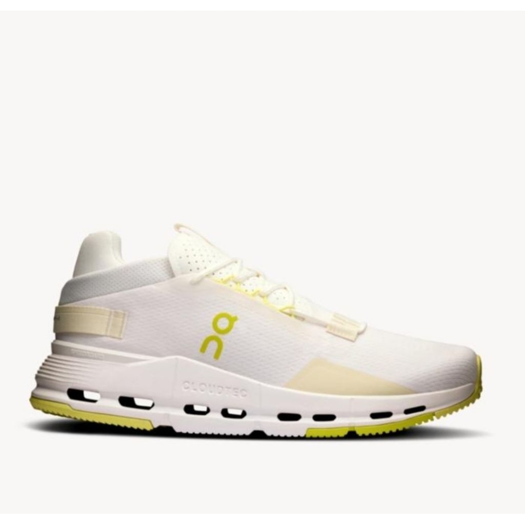 ON RUNNING MEN'S SHOES - ON RUNNING CLOUDNOVA 2 - WHITE/LIMELIGHT