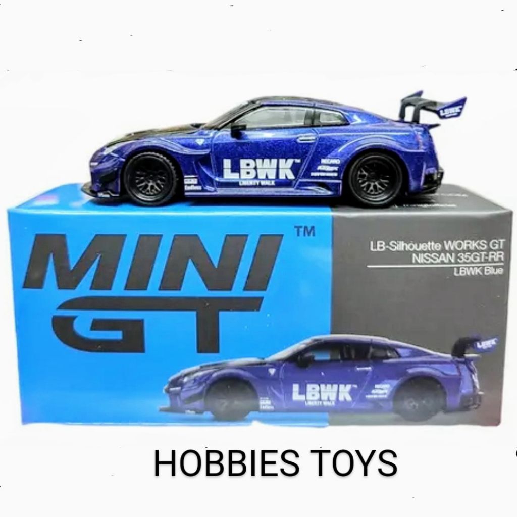 MINI GT 299 LB Silhouette WORKS GT Nissan R35 35GT-RR Ver. 2 LBWK Blue