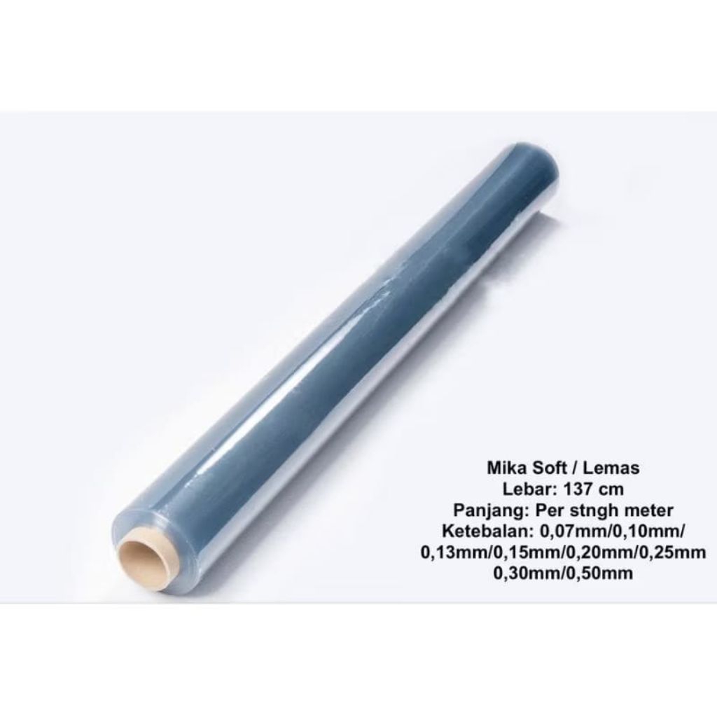 

Plastik Mika Taplak Meja Sampul Buku Bening Clear Lbr 137 cm
