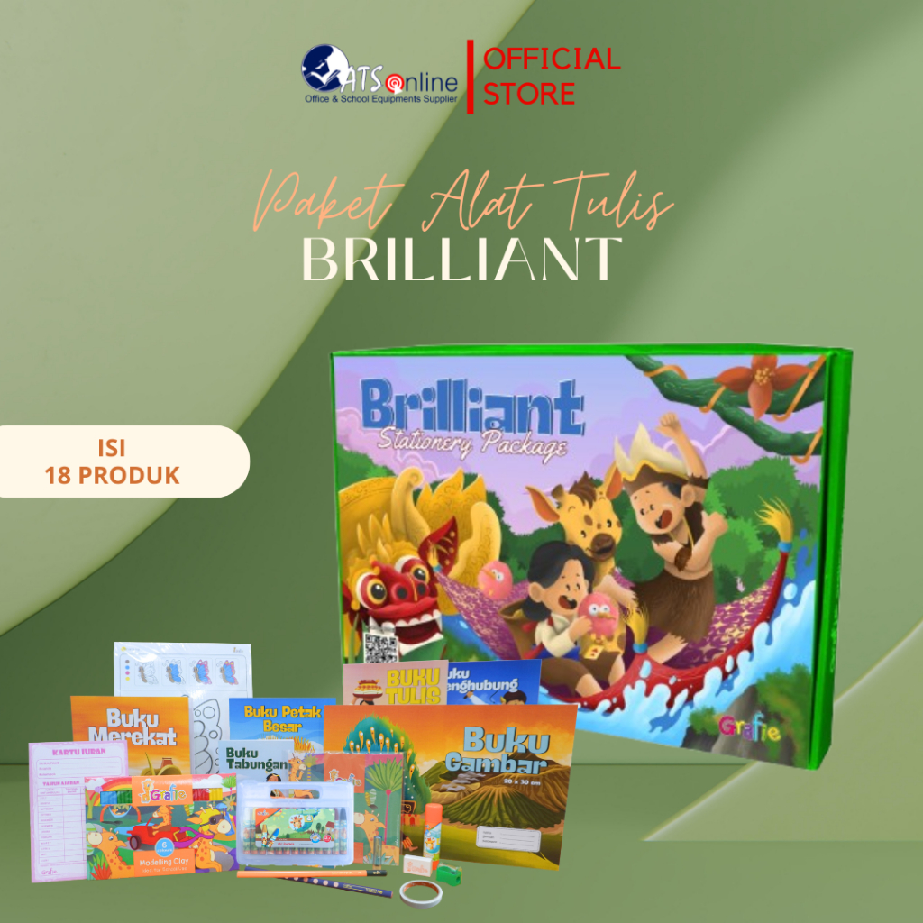 

NEW PRODUCT GRAFIE BRILLIANT PAKET ALAT TULIS ANAK LENGKAP JAVABSJSG