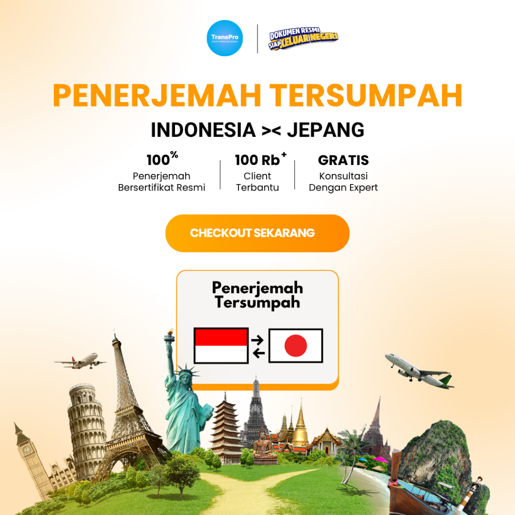 PENERJEMAH TERSUMPAH INDONESIA >< JEPANG