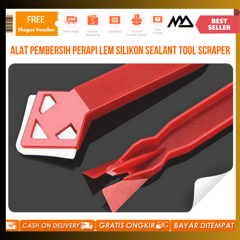 Alat Pembersih Perapi Lem Silikon Sealant Tool Scraper / Alat perapi lem silikon / Alat pembersih