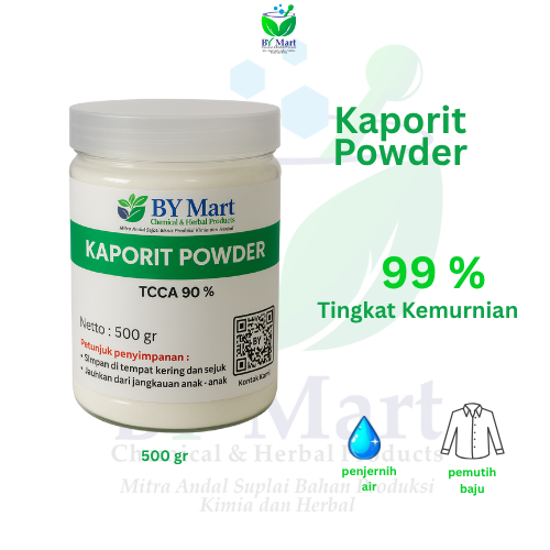 BY KIMIA & HERBAL - Kaporit Powder 90% / TCCA 90% / TCCA Powder